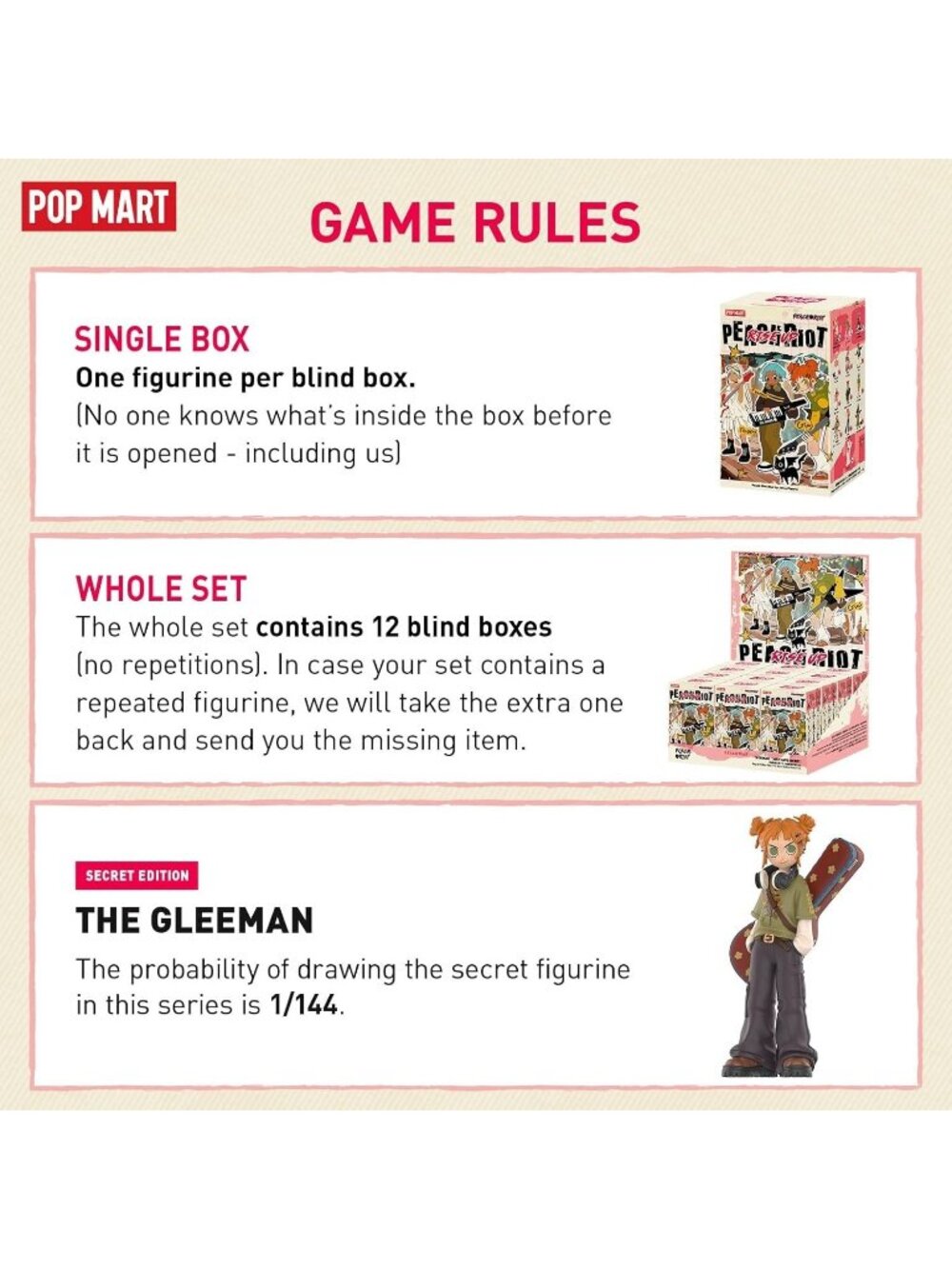 Peach Riot Rise up Series Figures Peach Riot Blind Box Figure Random Design NIB - Picture 4 of 6